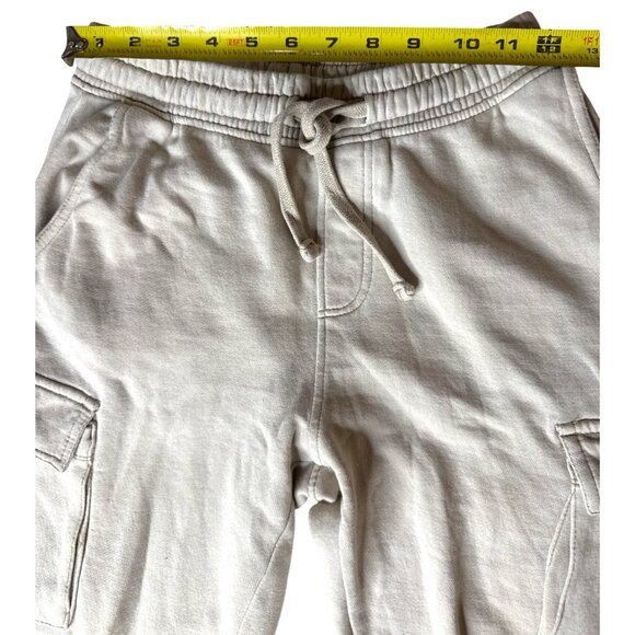 Womens Beige Cargo Joggers With Elastic Waist & Drawstring XS - Picture 5 of 12